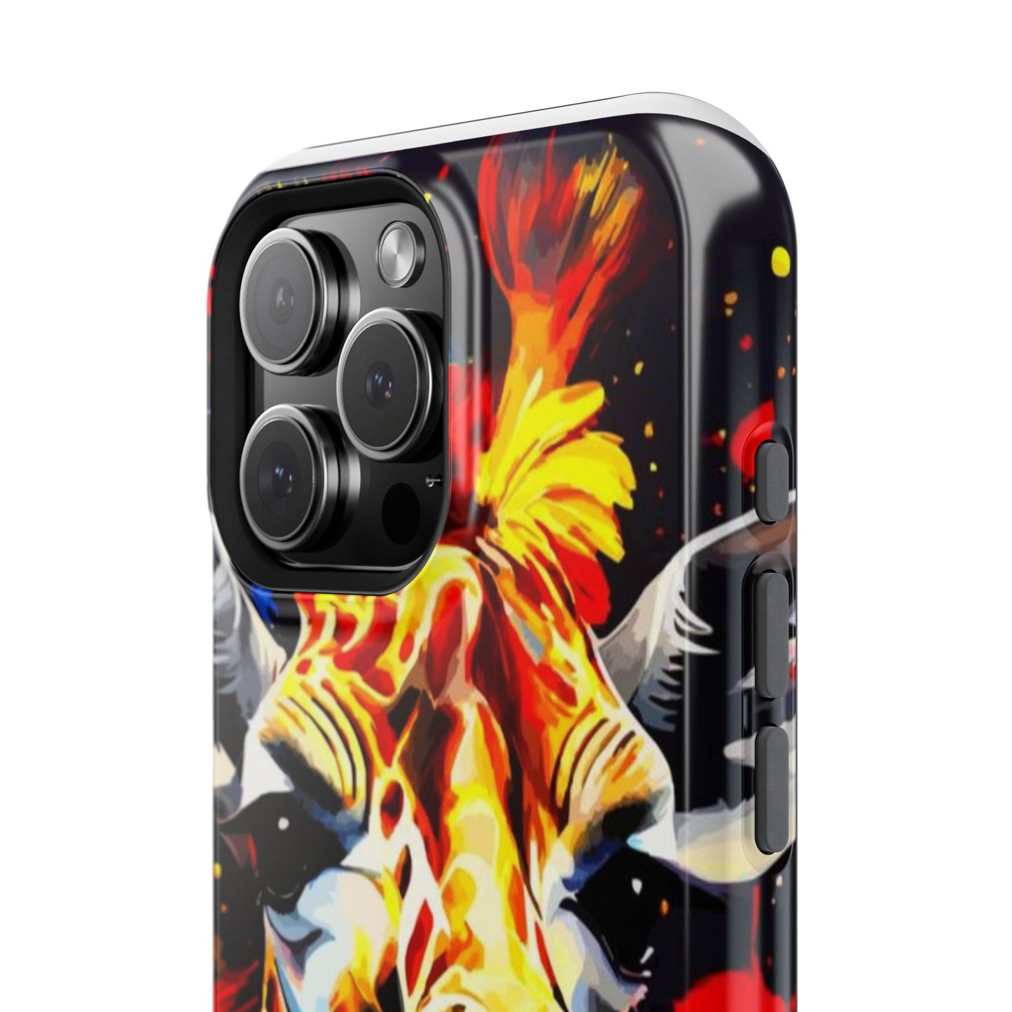 Funky Giraffe Art Impact-Resistant Phone Case —