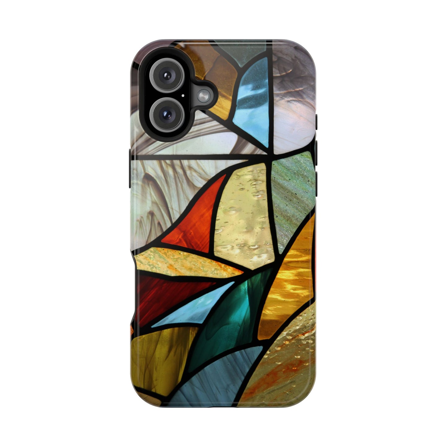 Stained Glass Impact Phone Case — Colorful Mosaic Protective Cover