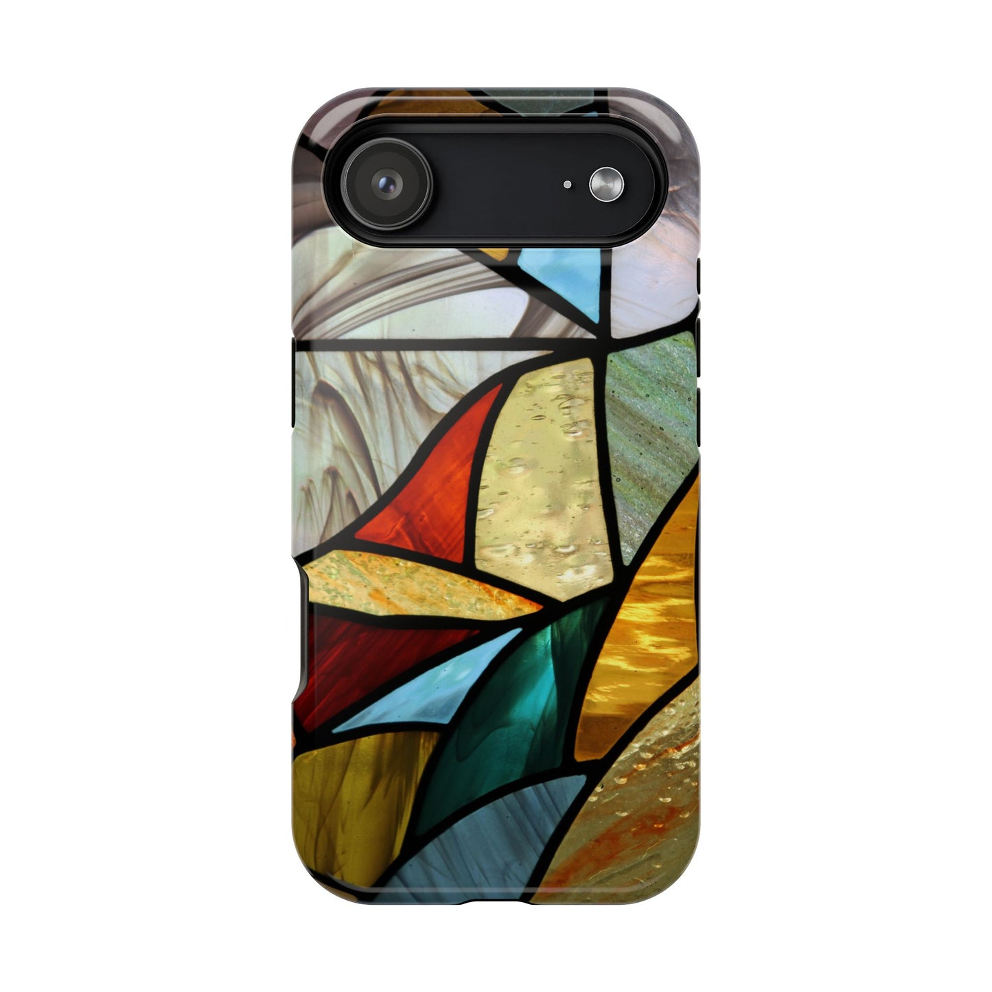Stained Glass Impact Phone Case — Colorful Mosaic Protective Cover