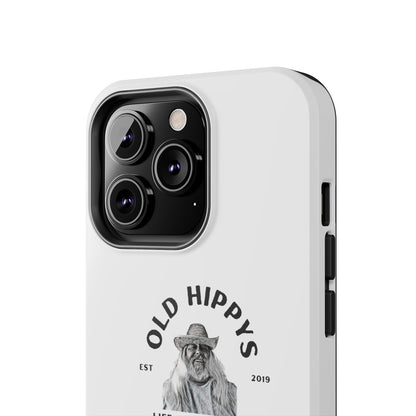 Old Hippys Phone Case — 'Life, Love, Peace, Contentment' Tough Protective Case