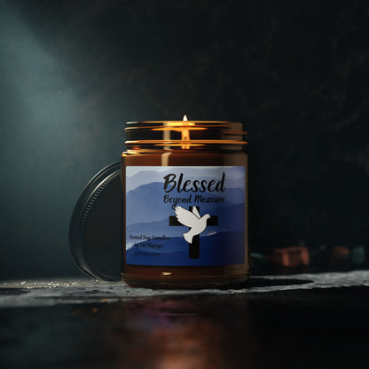 Blessed Beyond Measure Scented Soy Candle — Amber Jar