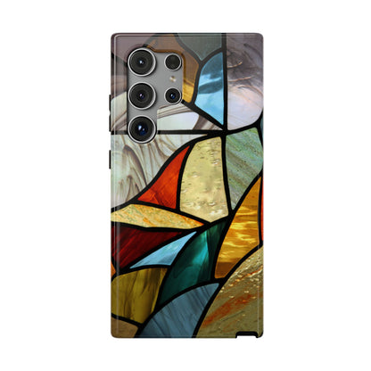 Stained Glass Impact Phone Case — Colorful Mosaic Protective Cover