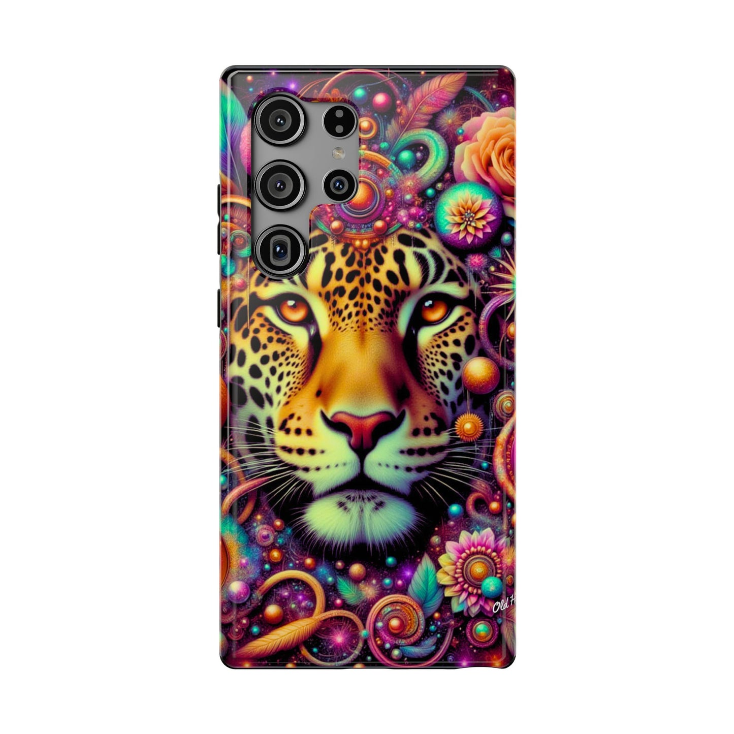 Leopard Psychedelic Phone Case — Vibrant Impact-Resistant iPhone Cover