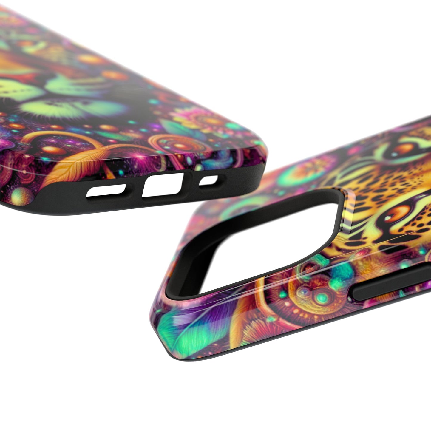 Leopard Psychedelic Phone Case — Vibrant Impact-Resistant iPhone Cover