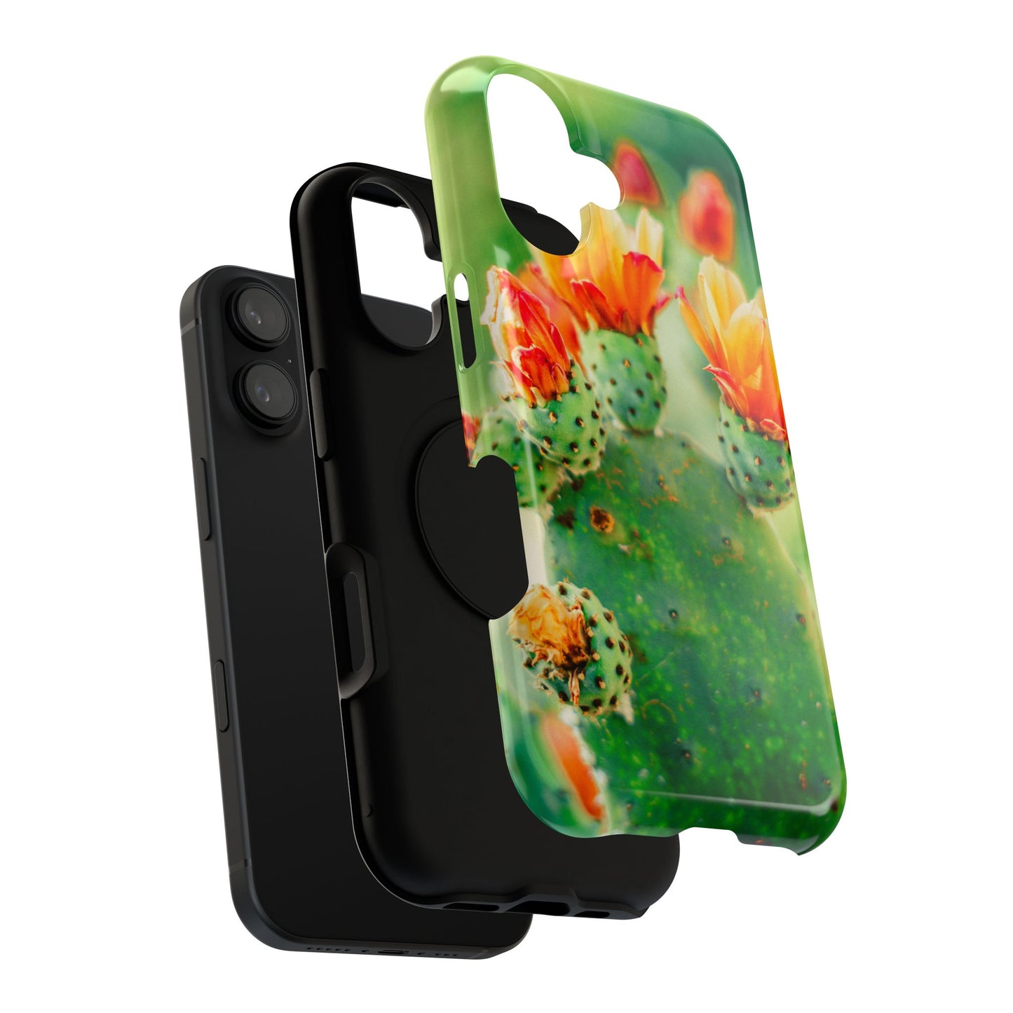 Cactus Bloom Phone Case — Impact-Resistant Floral iPhone Cover