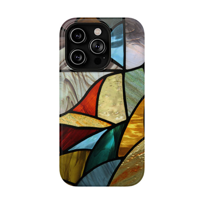 Stained Glass Impact Phone Case — Colorful Mosaic Protective Cover