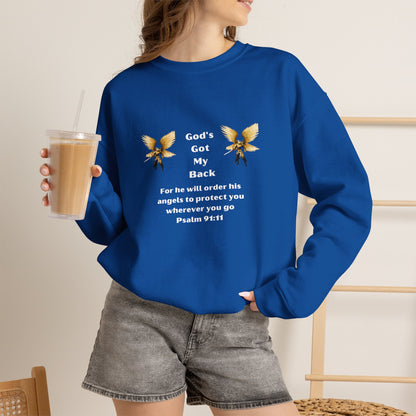 God's Got  My Back Crewneck Sweatshirt