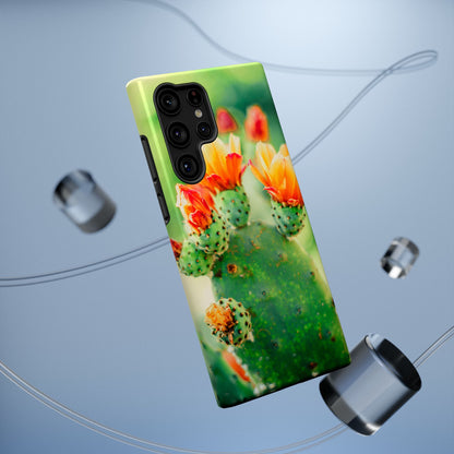 Cactus Bloom Phone Case — Impact-Resistant Floral iPhone Cover