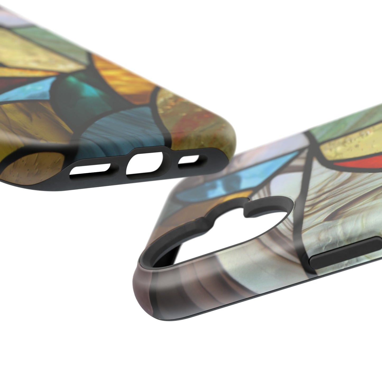 Stained Glass Impact Phone Case — Colorful Mosaic Protective Cover