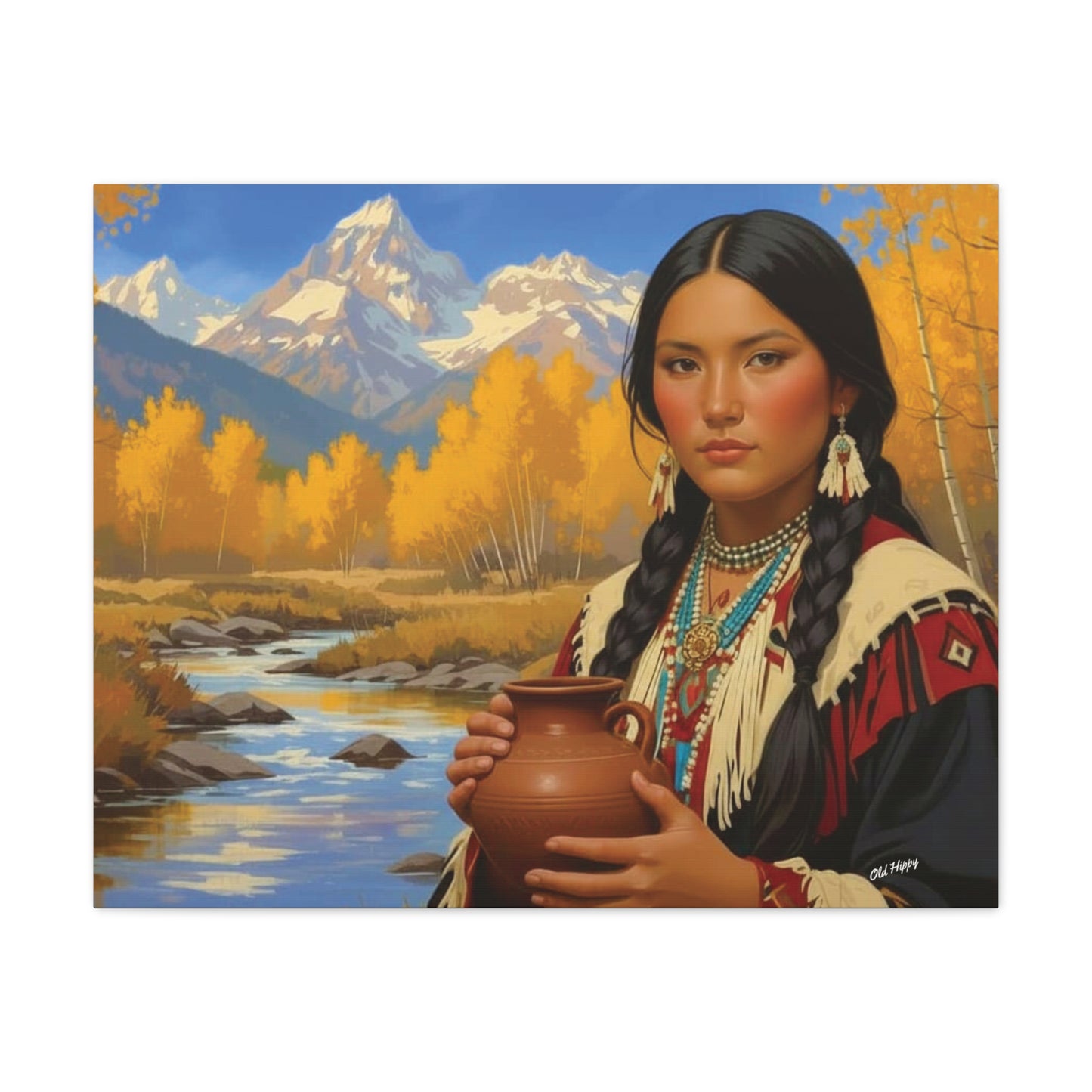 “Spirit of the Aspen Valley” — An AI-Generated Canvas by Old Hippy