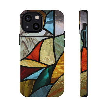 Stained Glass Impact Phone Case — Colorful Mosaic Protective Cover