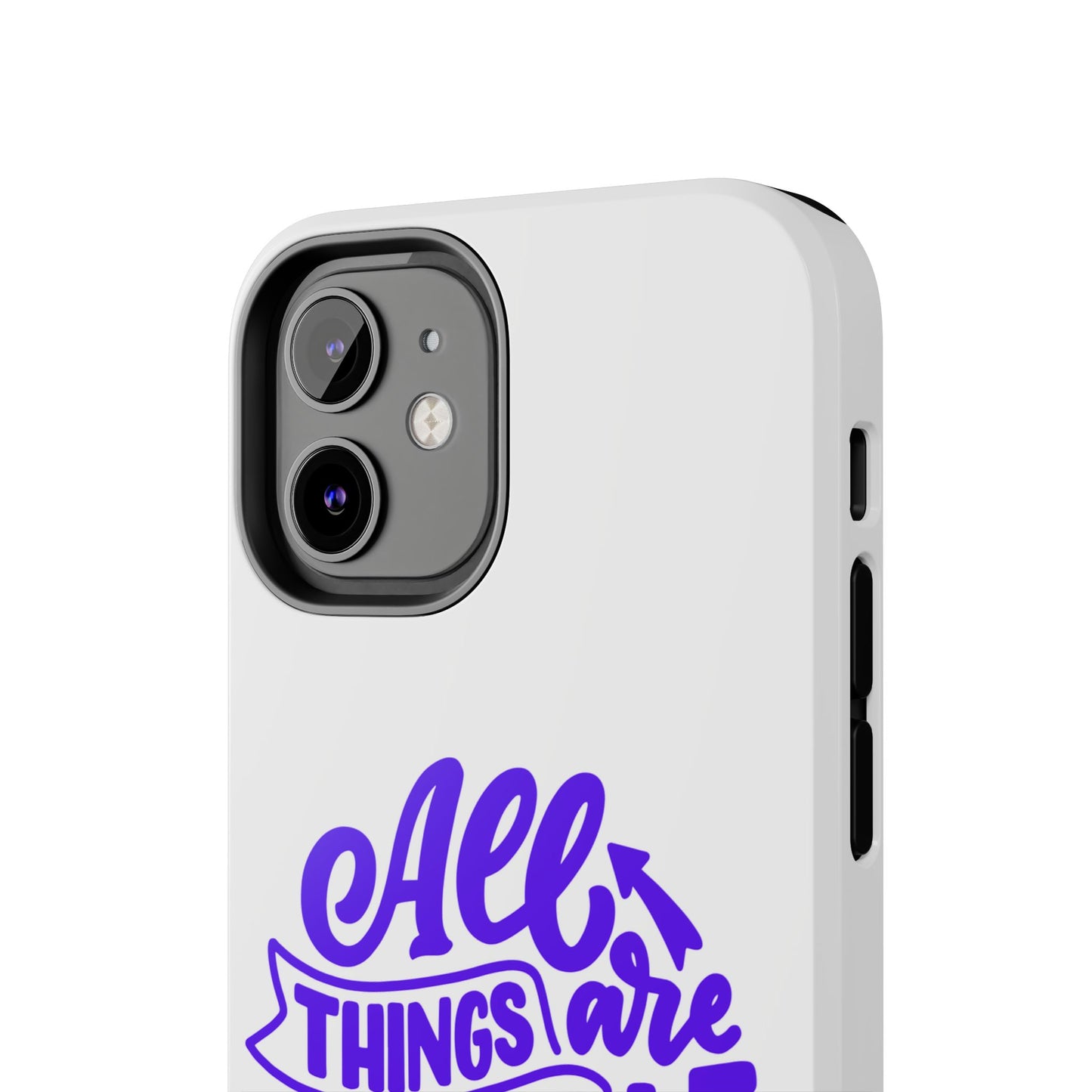 "All Things Are Possible If You Believe" (Mark 9:33) Christian Inspirational Protective Case