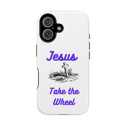 Jesus Take the Wheel Phone Case — Christian Impact-Resistant iPhone Case