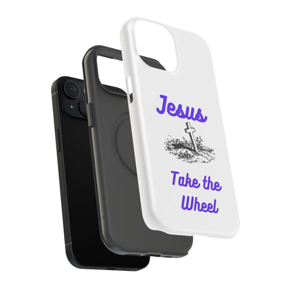 Jesus Take the Wheel Phone Case — Christian Impact-Resistant iPhone Case