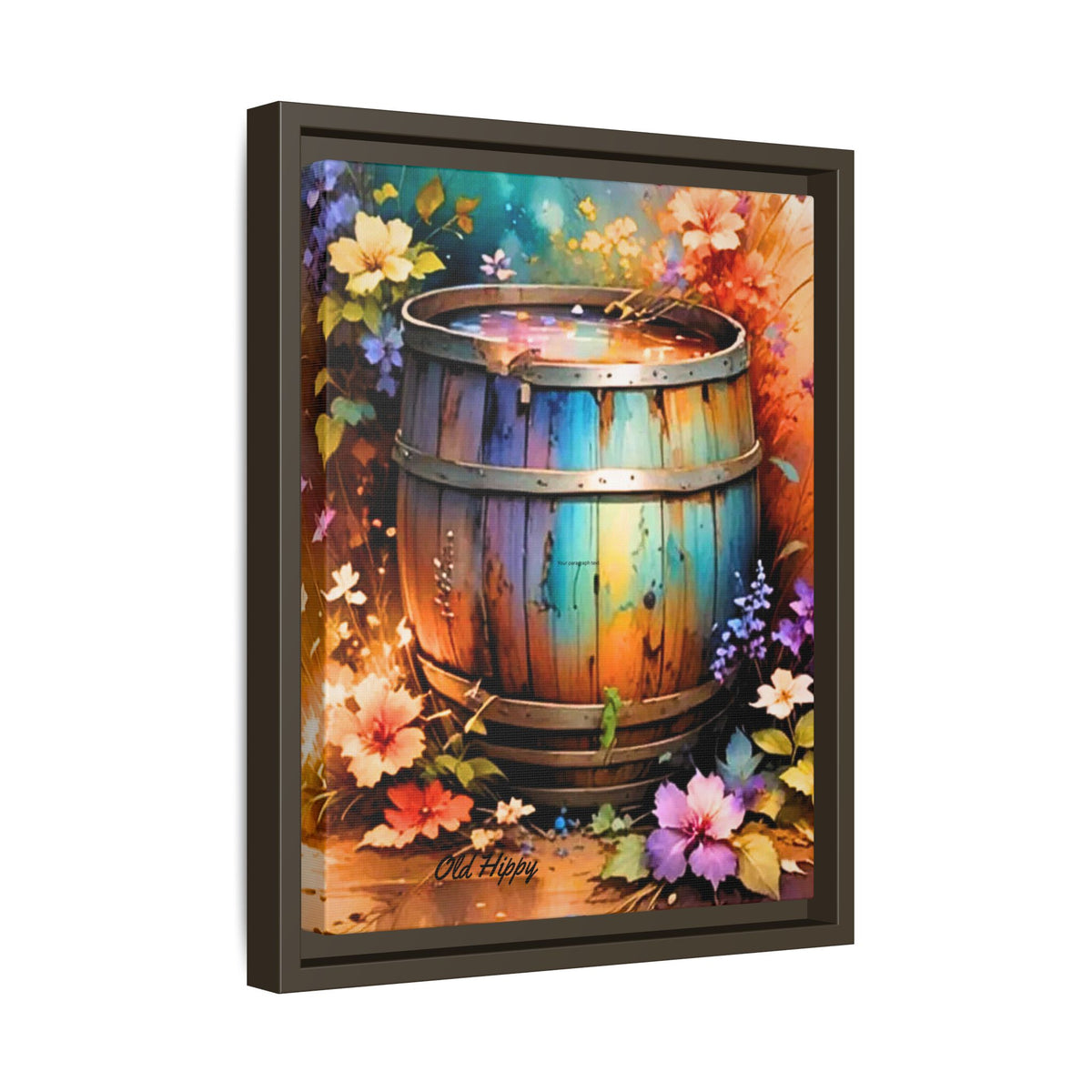 "The Barrel of Forgotten Wishes" Framed Canvas Wall Art
