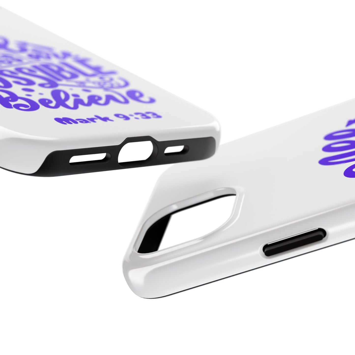 "All Things Are Possible If You Believe" (Mark 9:33) Christian Inspirational Protective Case