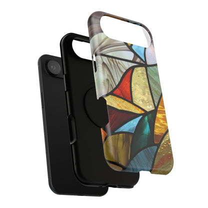 Stained Glass Impact Phone Case — Colorful Mosaic Protective Cover