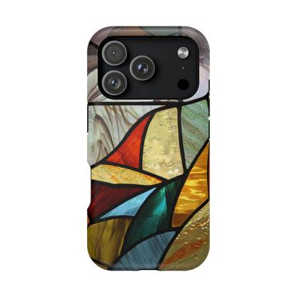 Stained Glass Impact Phone Case — Colorful Mosaic Protective Cover