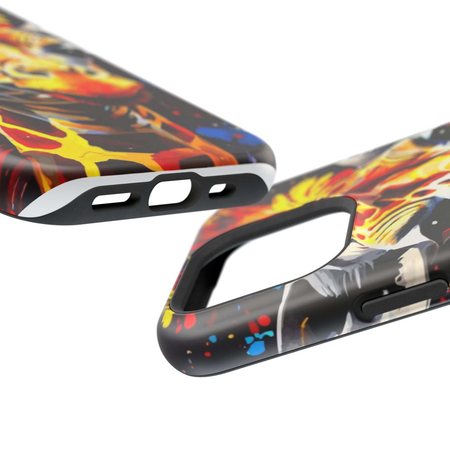 Funky Giraffe Art Impact-Resistant Phone Case —