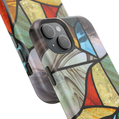 Stained Glass Impact Phone Case — Colorful Mosaic Protective Cover
