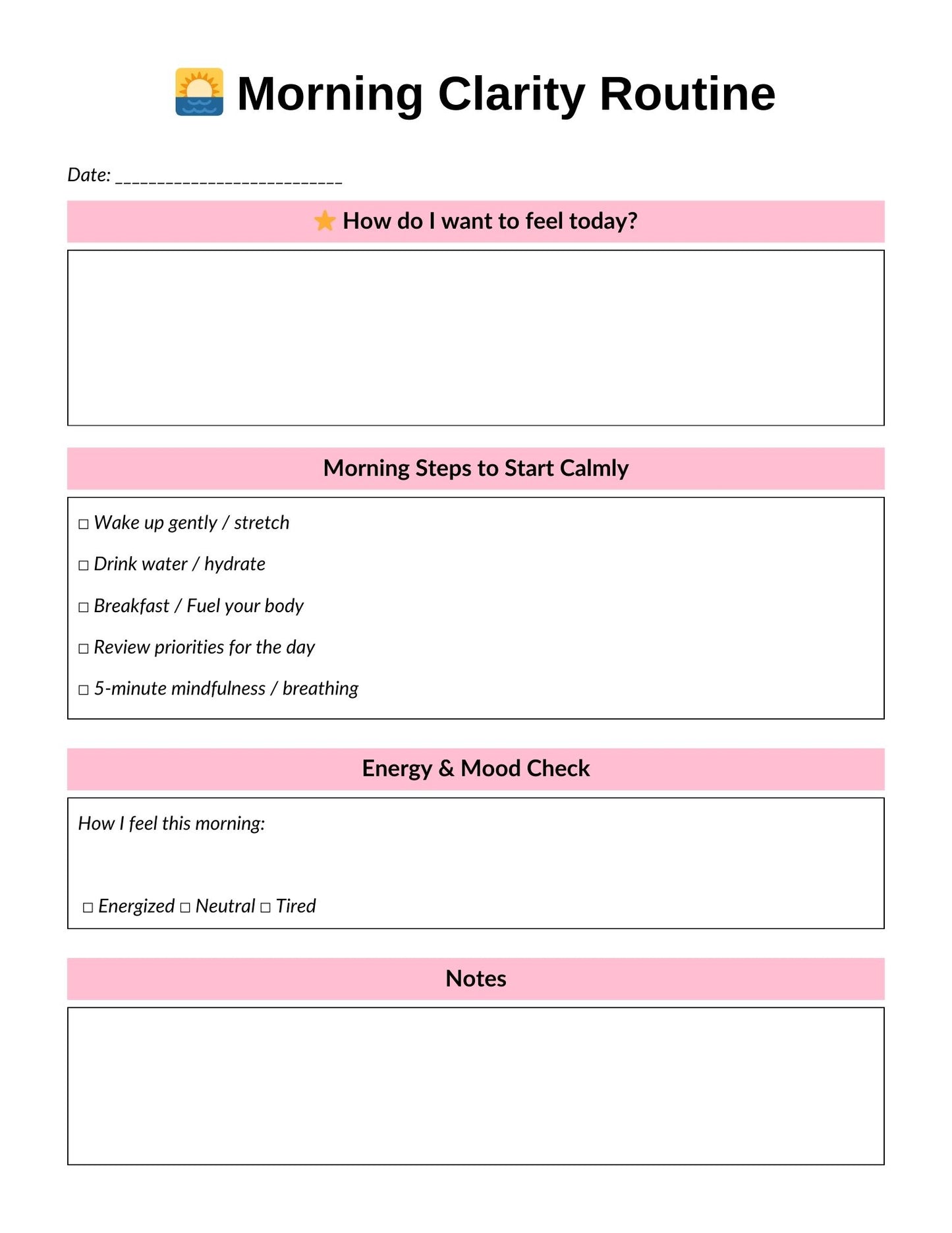 ADHD Balanced Mind Planner