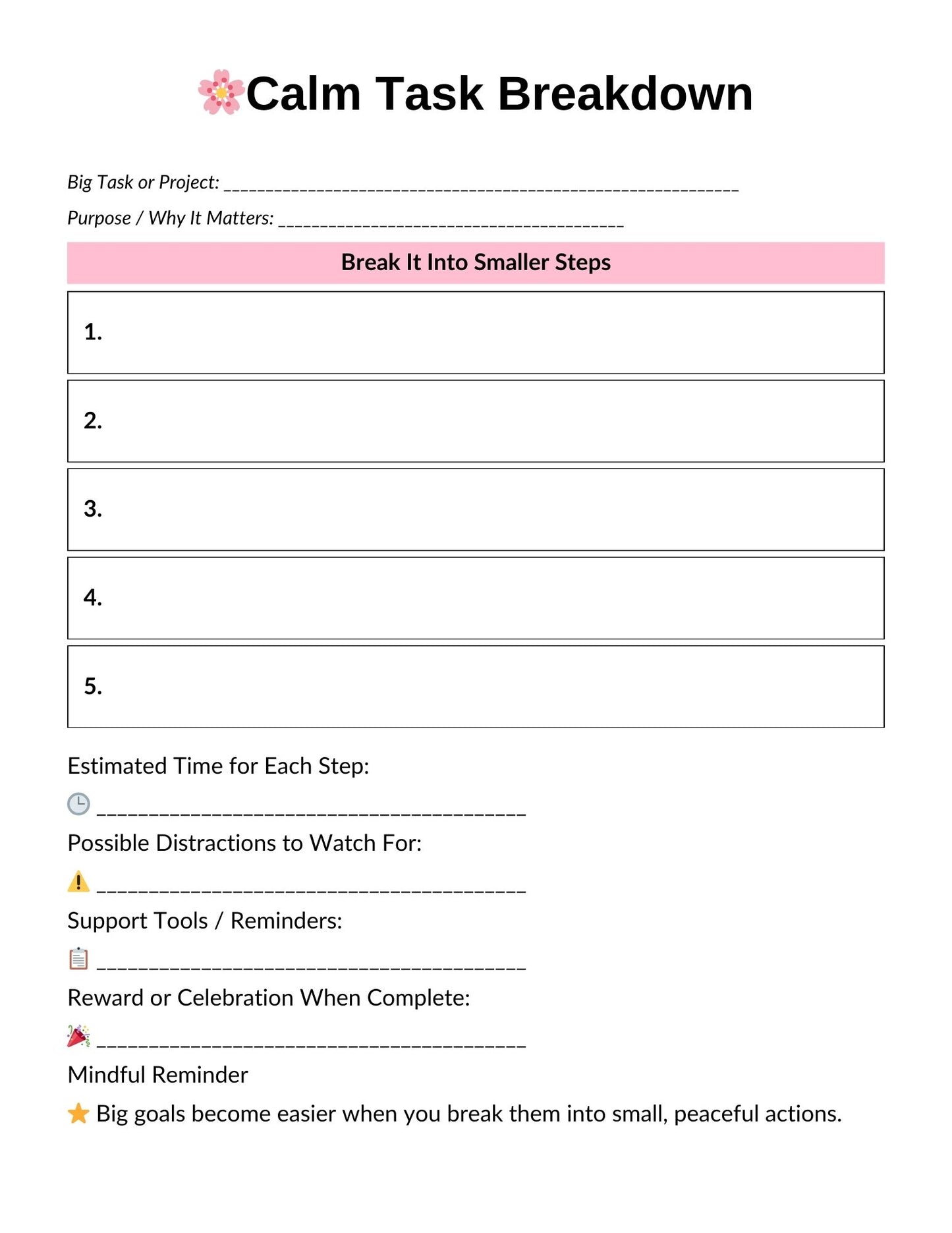 ADHD Balanced Mind Planner