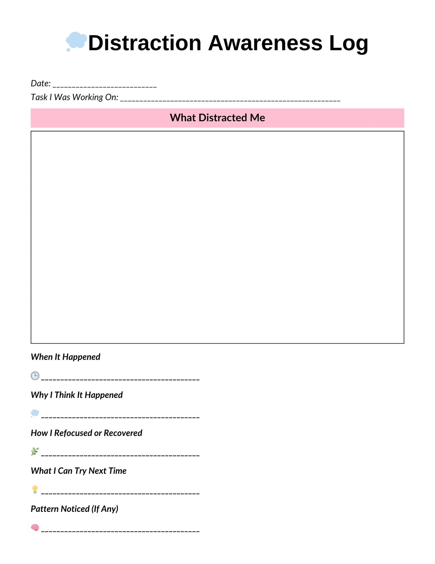 ADHD Balanced Mind Planner