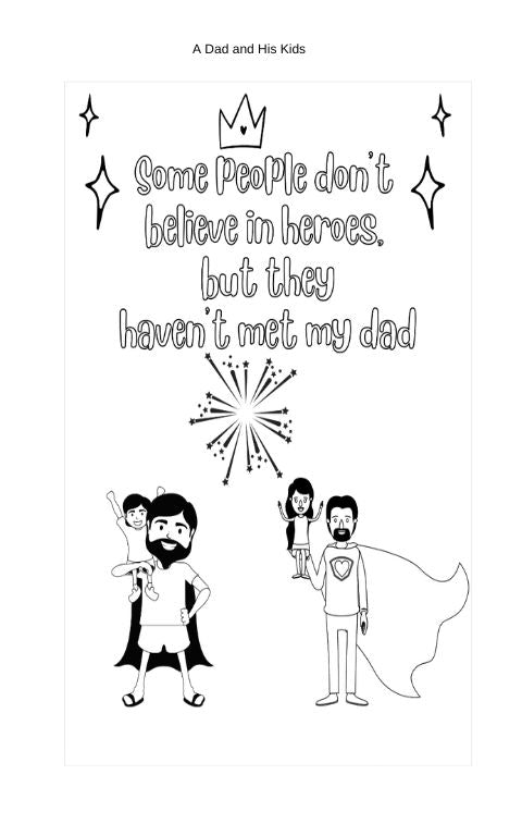 An Interactive Activity Book for a Dad and His Kids
