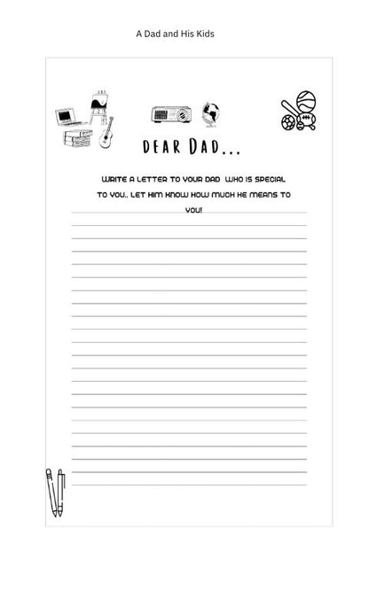 An Interactive Activity Book for a Dad and His Kids