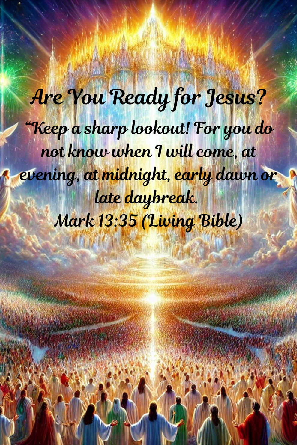 “Caught Up: Understanding the Rapture of the Church in God’s Prophetic ...