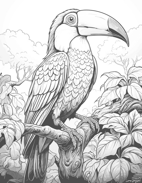 Beautiful Birds Coloring Pages - Oldhippys
