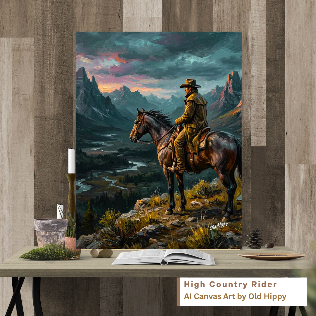 High Country Rider AI Canvas by Old Hippy