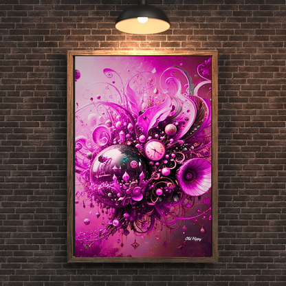 “Lavender Mechanica” – Surreal Fantasy Steampunk Clockwork Art by Old Hippy