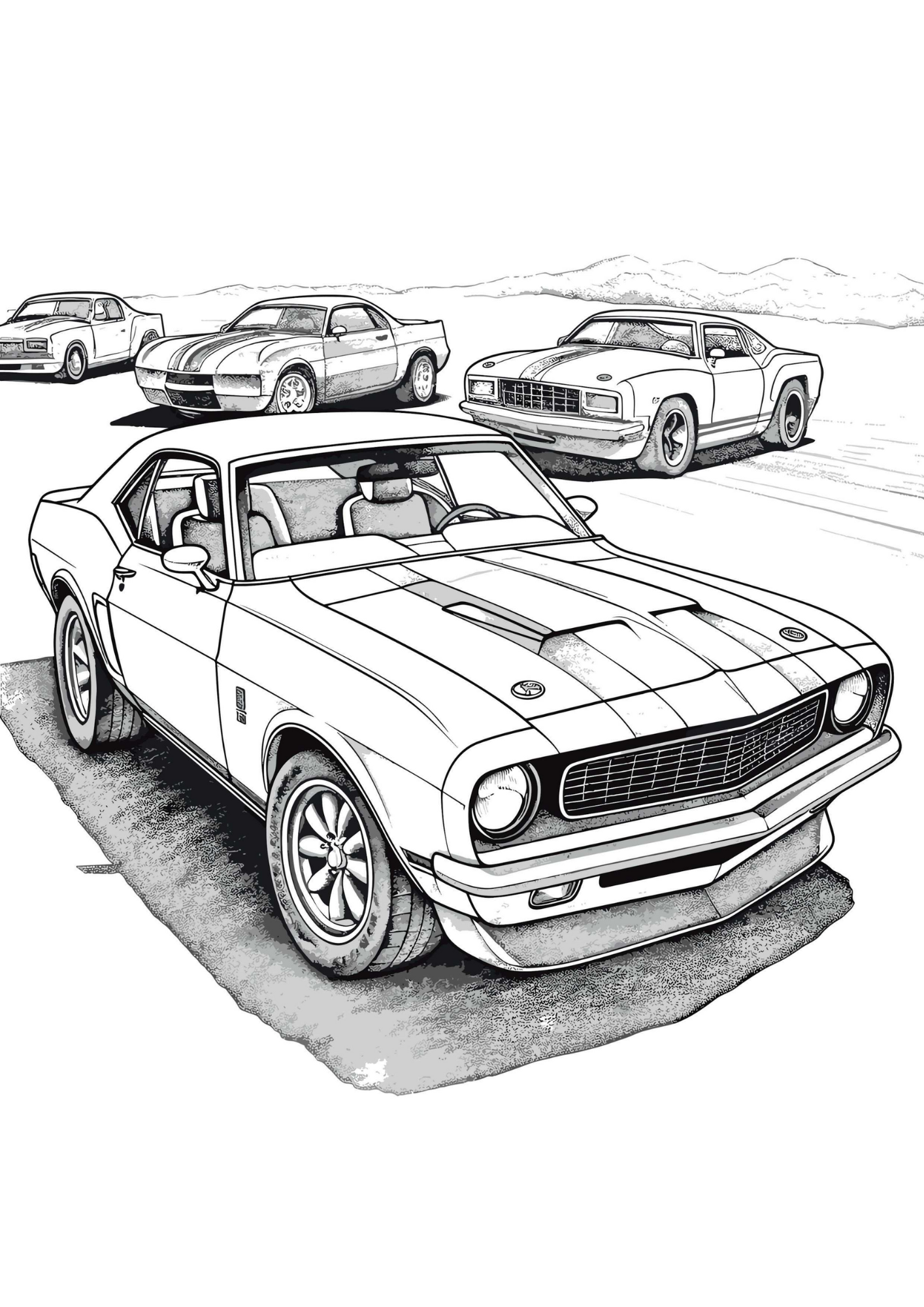 Car Coloring Pages- All Ages