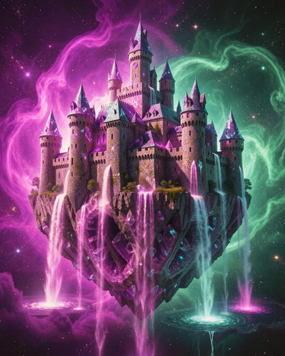 “Celestial Citadel of Light” Digital Art by Old Hippy
