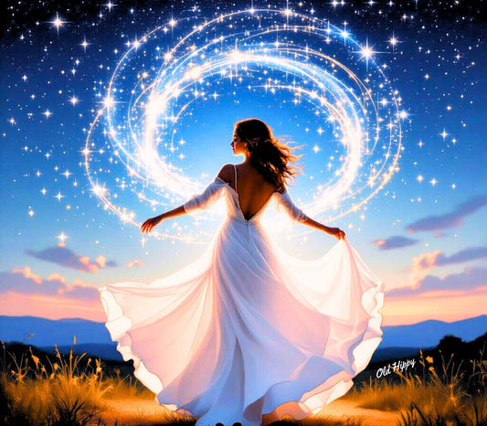 Celestial Grace #1 AI Digital Art by Old Hippy