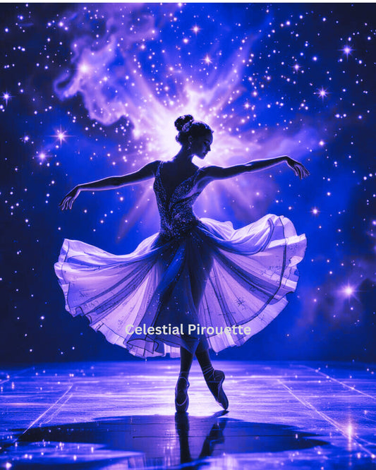 Celestial Pirouette AI Digital Art by Old Hippy