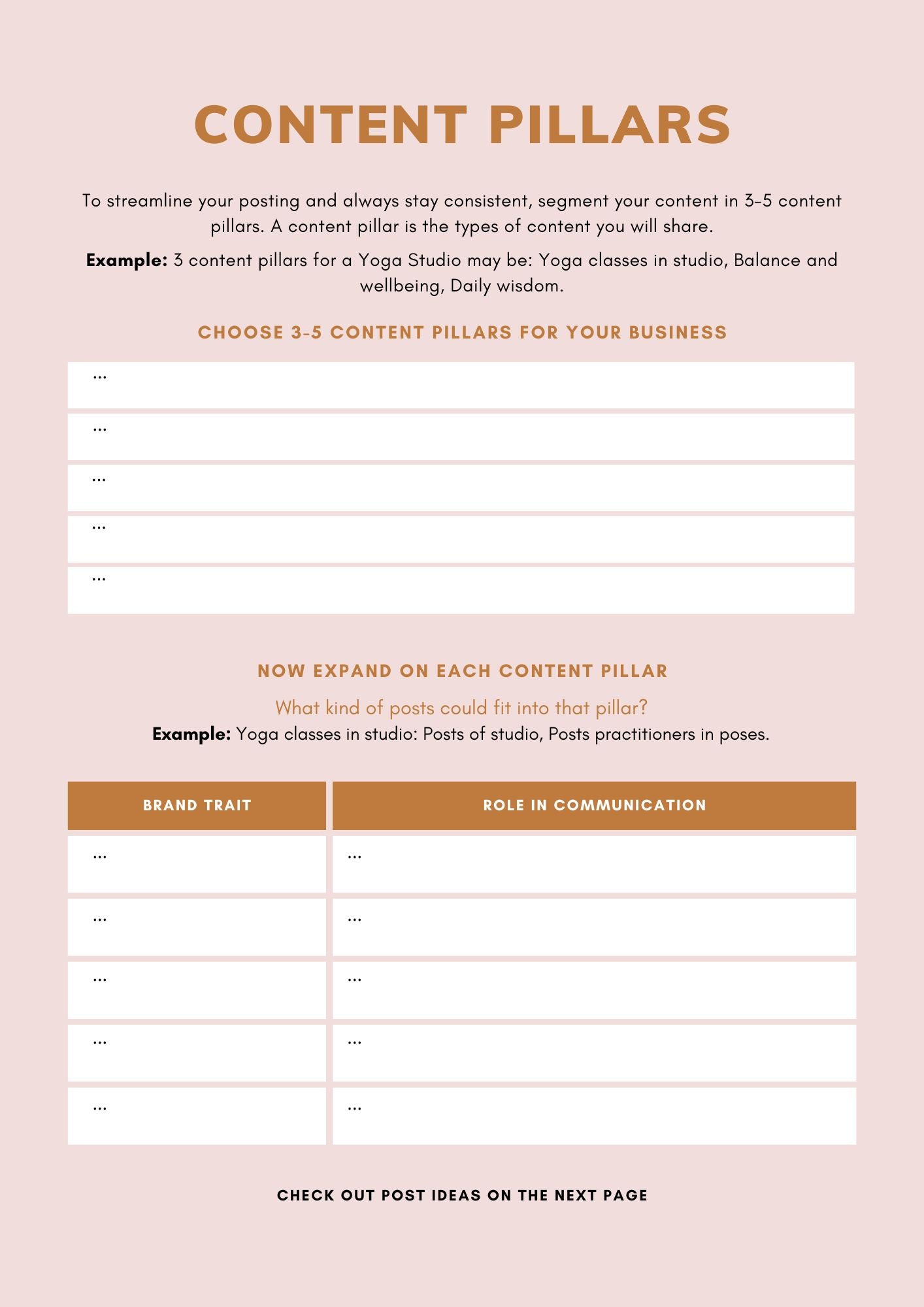 Social Media Content Planner