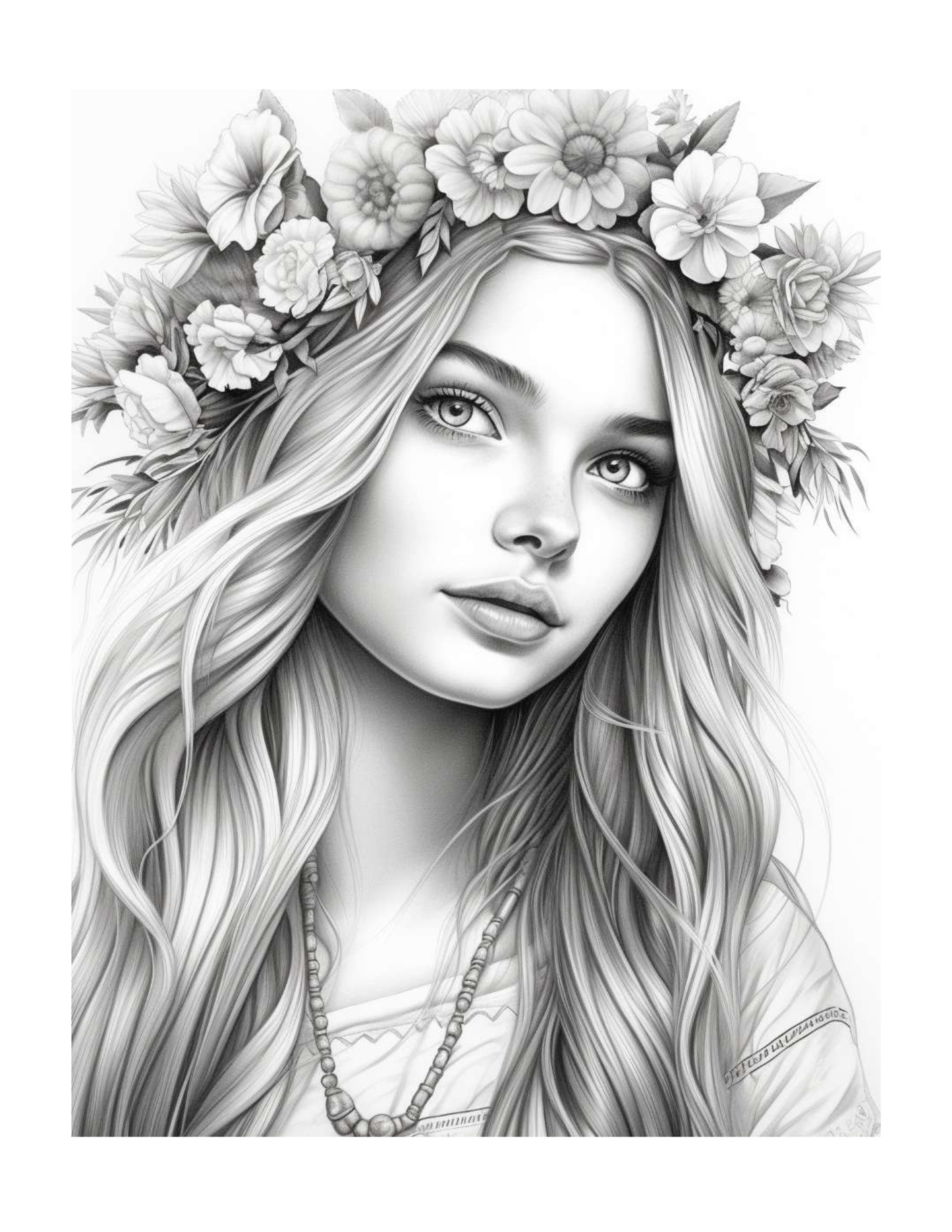 Bohemian Girls Coloring Pages