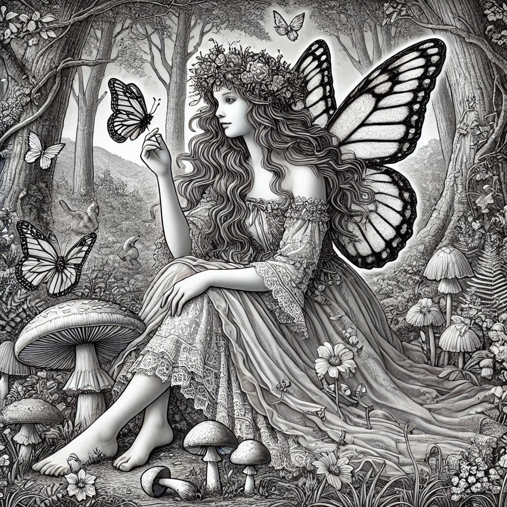 Whispers of the Enchanted Forest A Fantasy Coloring Journey
