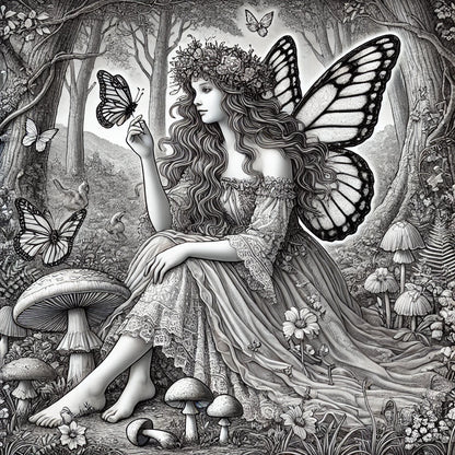 Whispers of the Enchanted Forest A Fantasy Coloring Journey
