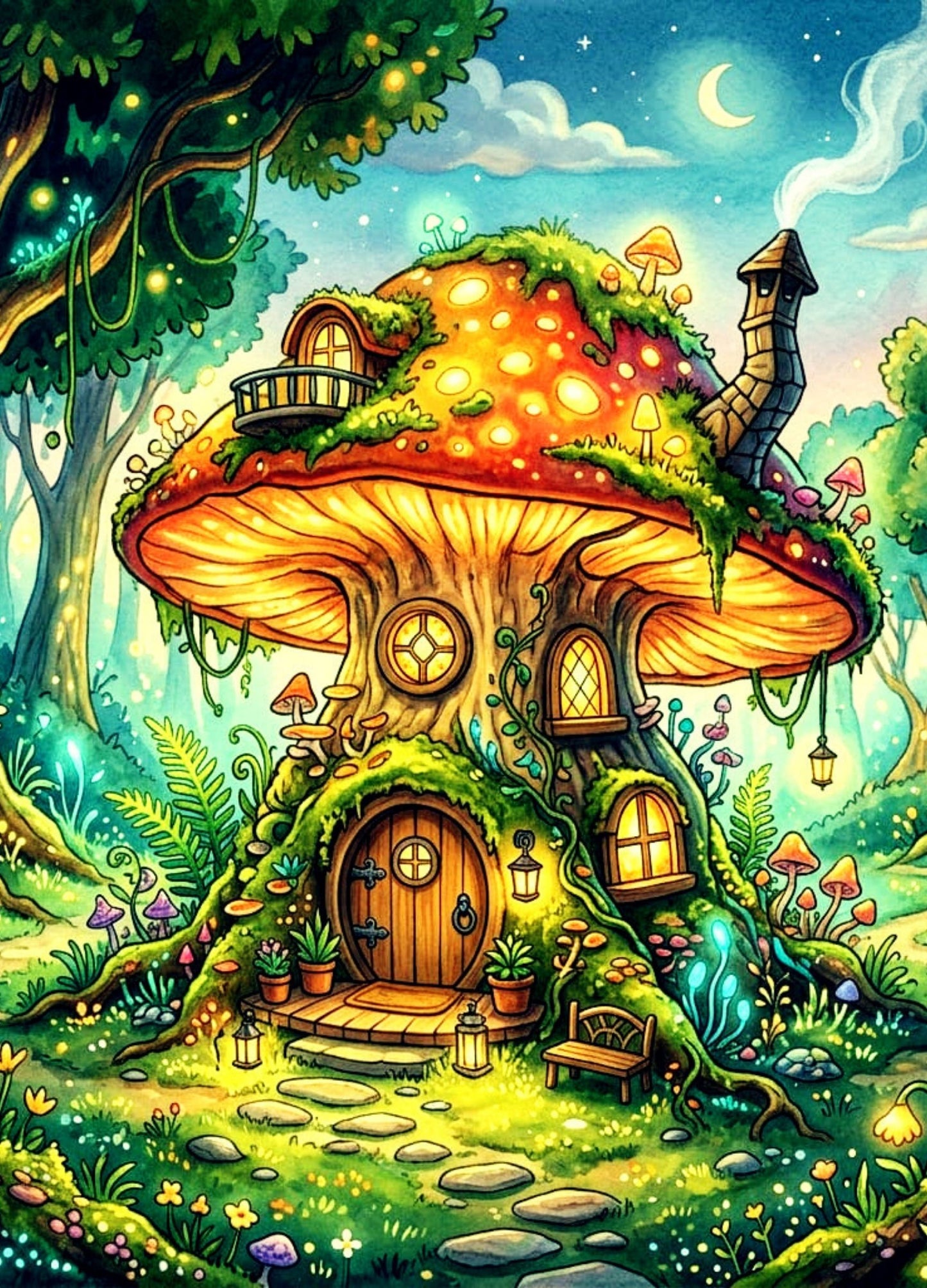 Enchanted Mushroom Cottage