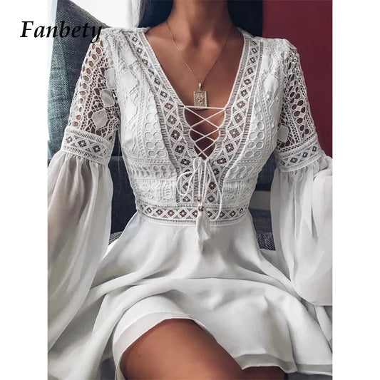 Bohemian Lace Elegance Dress