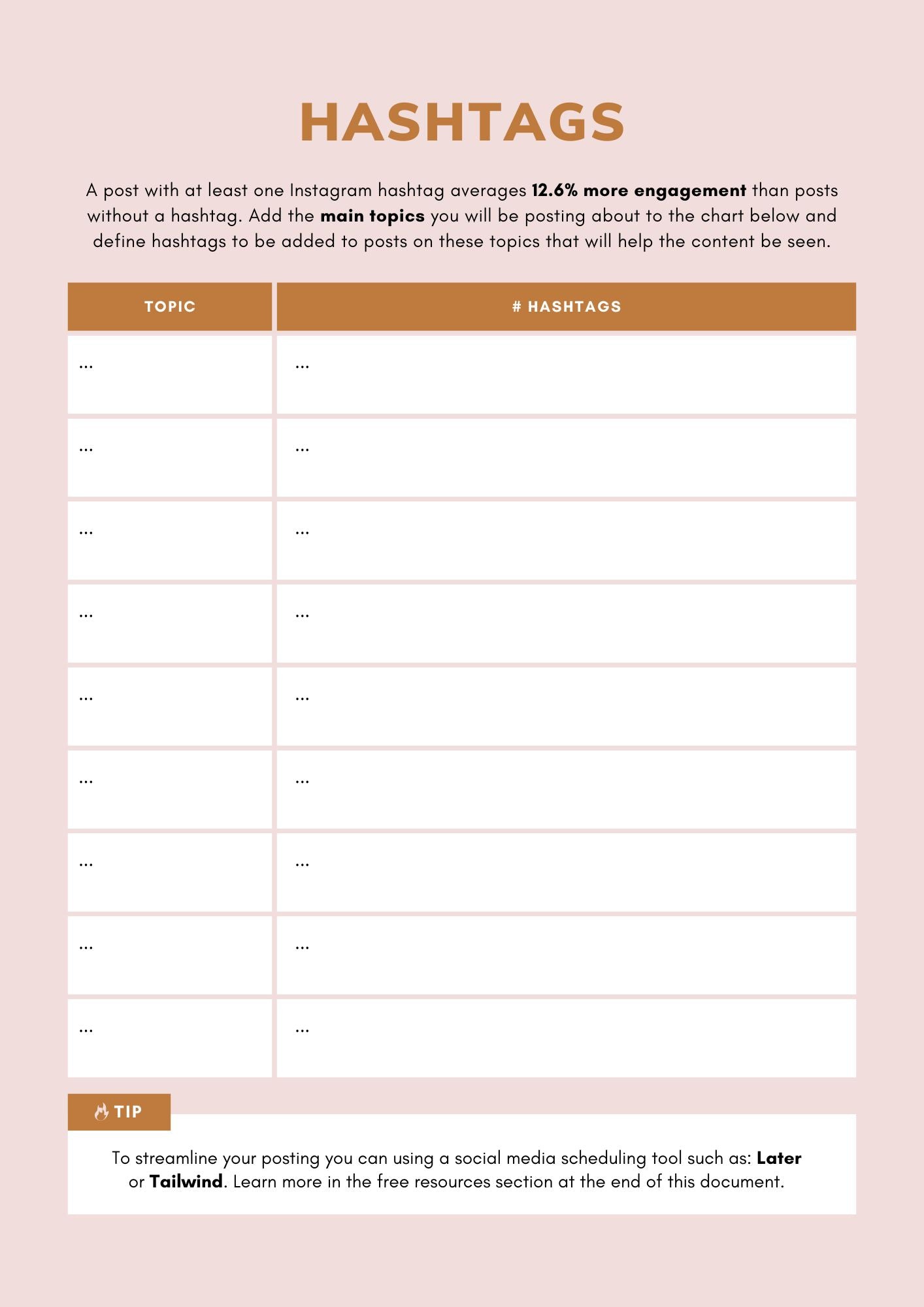 Social Media Content Planner
