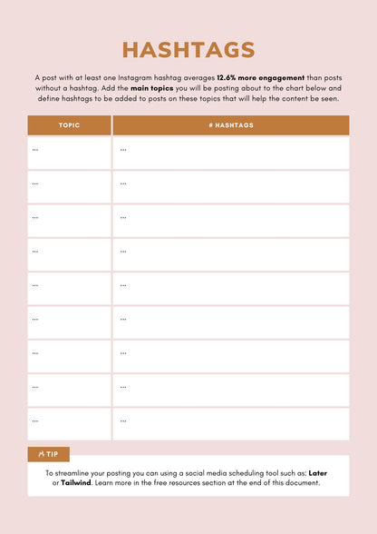 Social Media Content Planner