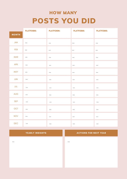 Social Media Content Planner