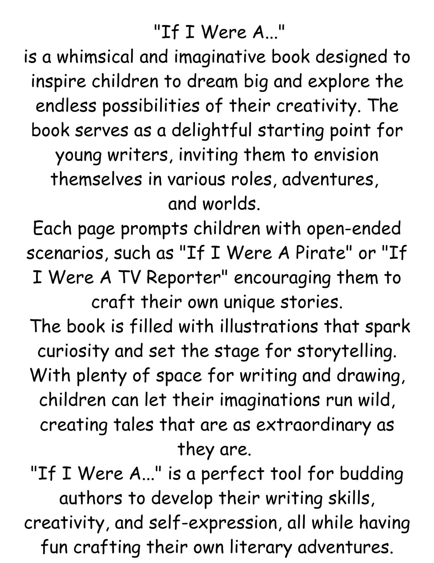 If I Were A...: STORIES FOR KIDS TO WRITE by Wanda Robinson