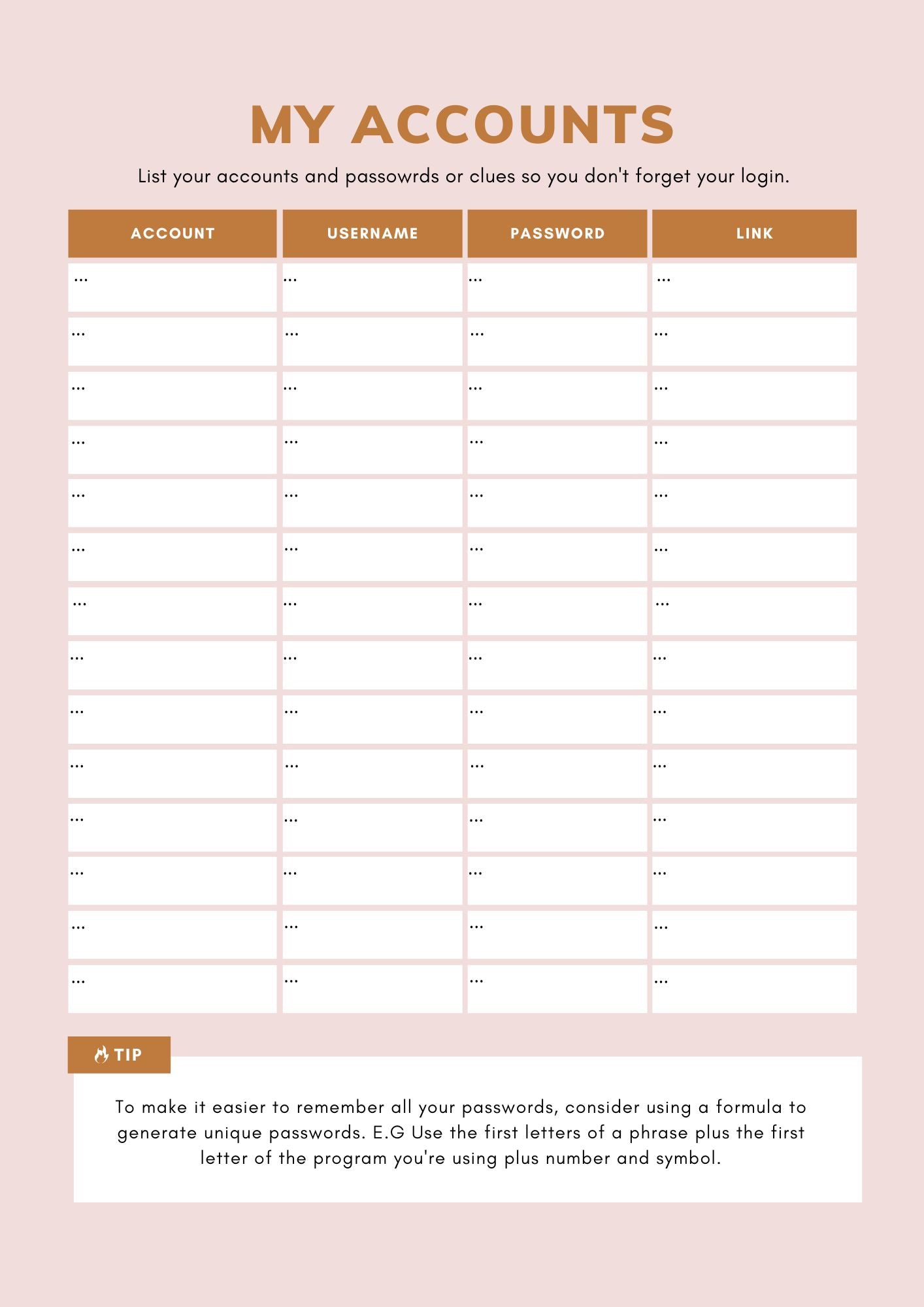 Social Media Content Planner