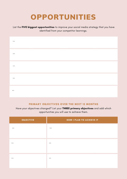 Social Media Content Planner