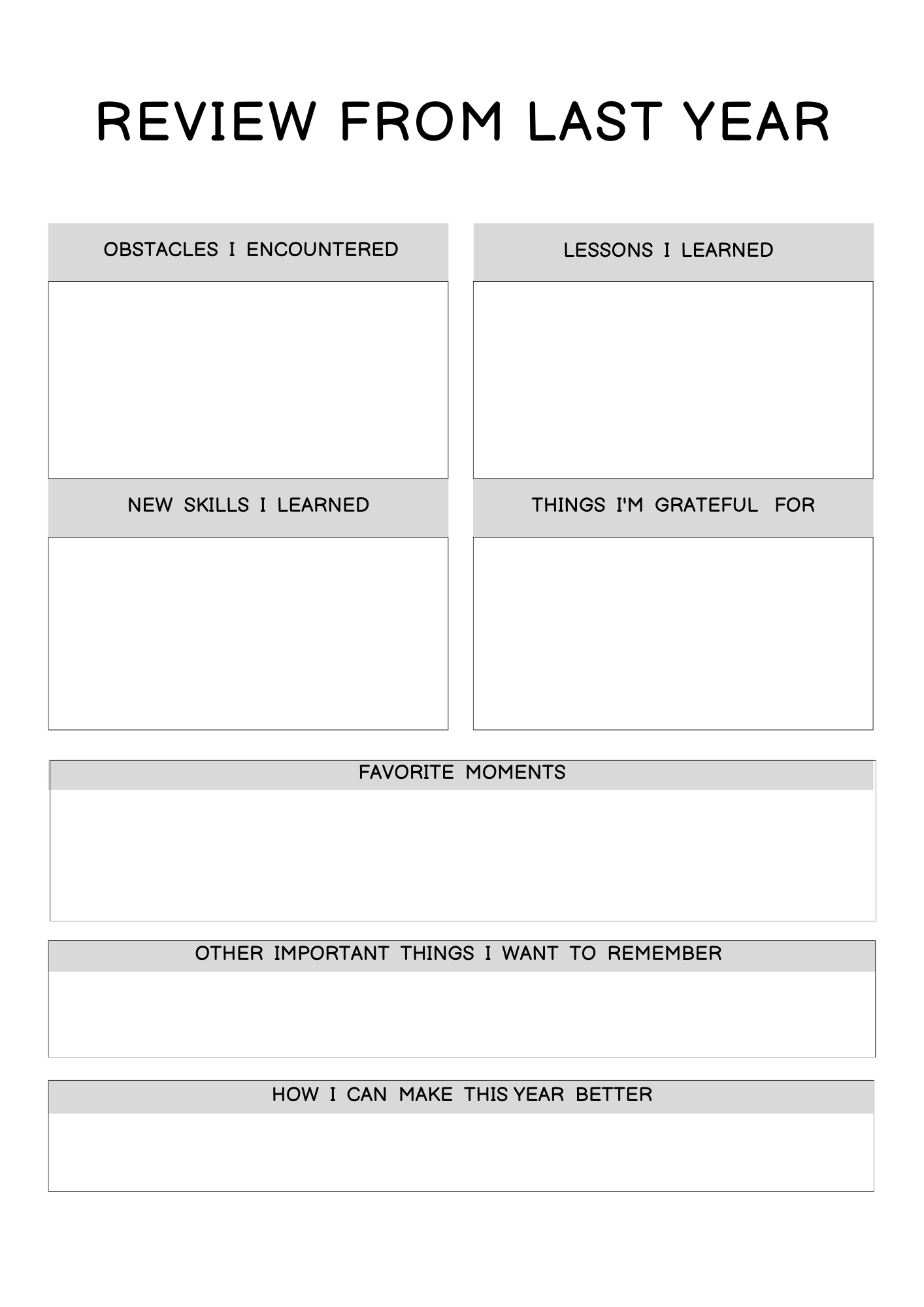 Personal Growth Planner